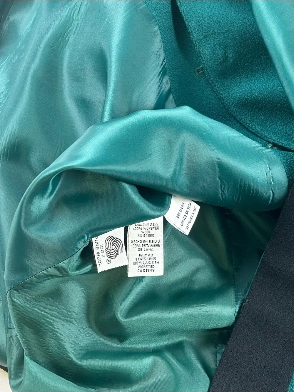 Christian Dior WMNS SZ 16 VTG 80s 90s Emerald Green Old Money Prep Blazer Classy